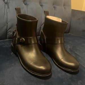 Coach rain boots size 7B